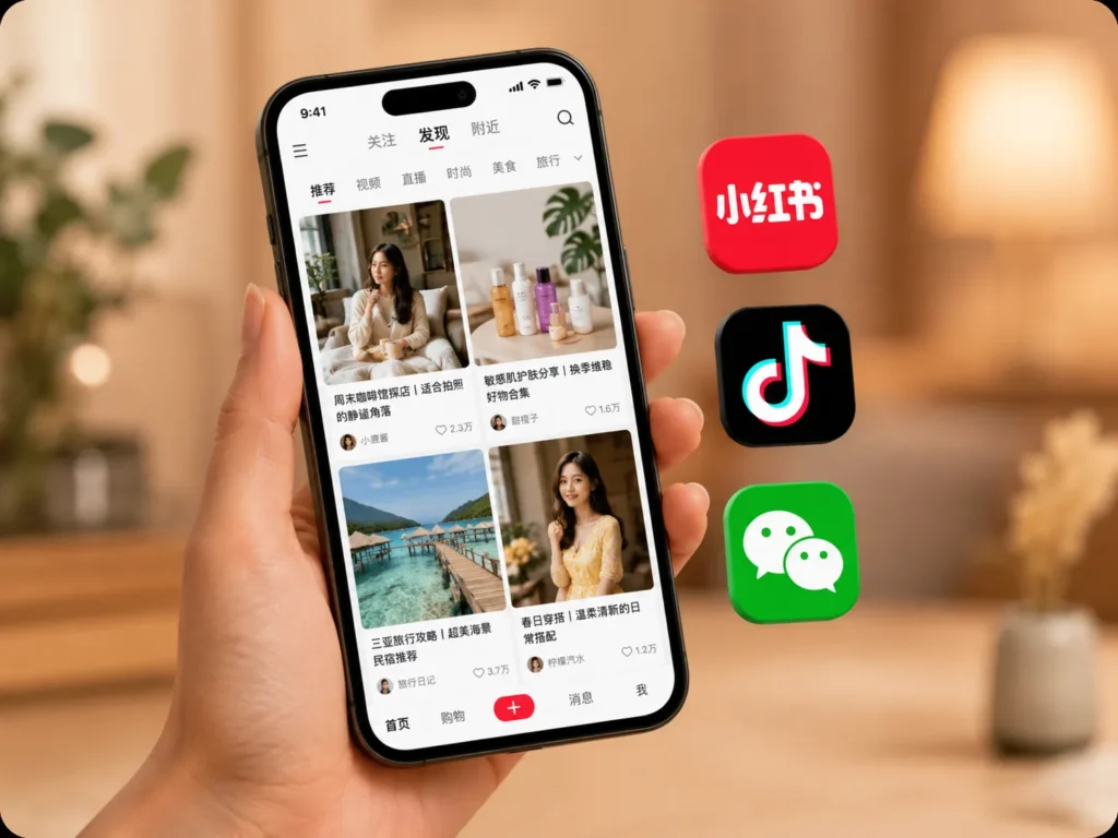 Social media marketing on RedNote, Douyin and WeChat